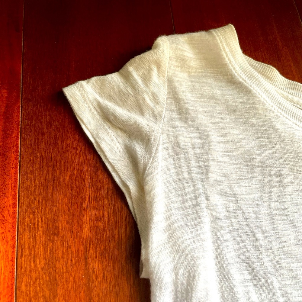 white see through cotton shirt